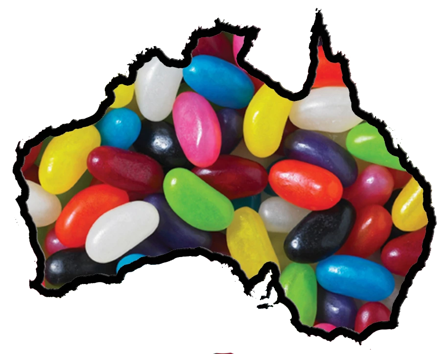 Aussie Glucose Assorted Jelly Beans Bagged Lollies & Chocolates 1 Aussie Glucose Assorted Jelly Beans Bagged Lollies & Chocolates