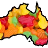 Aussie Glucose Fruity Frogs Bagged Lollies & Chocolates