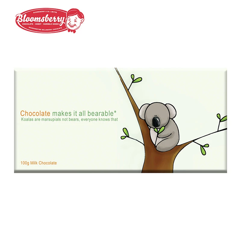 Bloomsberry Koala Bearable Milk Chocolate 100g 1 Bloomsberry Koala Bearable Milk Chocolate 100g