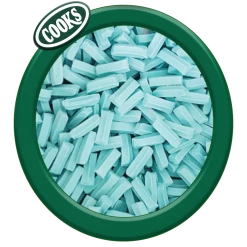 Cooks Mini Fruit Sticks Blue/Bubblegum Flavour Bagged Lollies & Chocolates