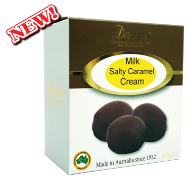 Davies Milk Chocolate Salty Caramel Cream 200g Davies Chocolates 1 Davies Milk Chocolate Salty Caramel Cream 200g Davies Chocolates