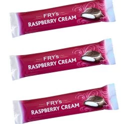Cadbury Frys Cream Bar Raspberry 3 X 49g Bars UK Sweets