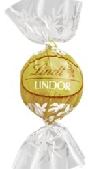 Lindt Lindor Balls White Chocolate 1kg 80 Pieces Bagged Lollies & Chocolates