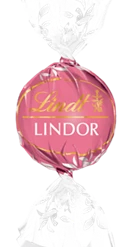 Lindt Lindor Balls White Chocolate Strawberry Cream 1kg 80 Pieces Bagged Lollies & Chocolates