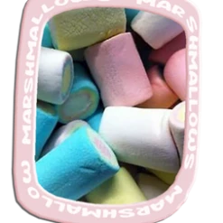 Lolliland Marshmallow Large Tube Rainbow 250g Bagged Lollies & Chocolates