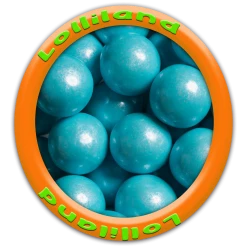 Bagged Lollies & Chocolates Lolliland Shimmer Gumballs Blue