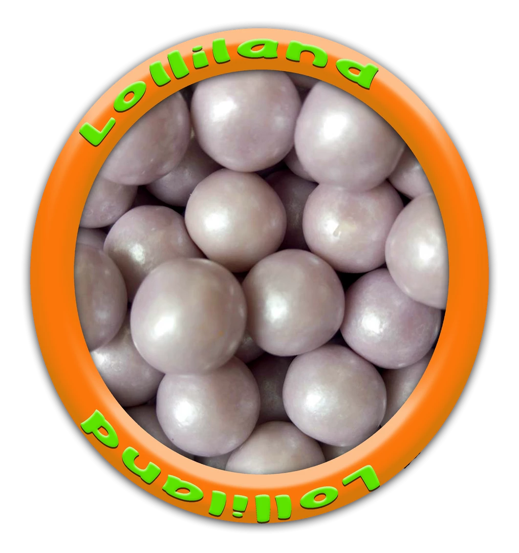 Bagged Lollies & Chocolates Lolliland Shimmer Gumballs Silver 1 Bagged Lollies & Chocolates Lolliland Shimmer Gumballs Silver