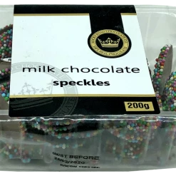Rocky Road Chocolates RRC Tubs Milk Chocolate Speckles 200g