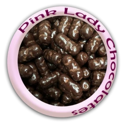 Pink Lady Dark Chocolate Licorice Bullets 200g Bagged Lollies & Chocolates