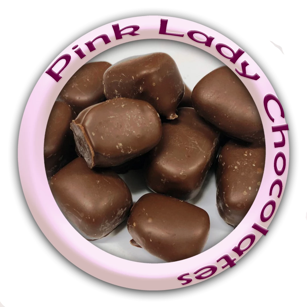 Bagged Lollies & Chocolates Pink Lady Milk Chocolate Ginger 200g 1 Bagged Lollies & Chocolates Pink Lady Milk Chocolate Ginger 200g