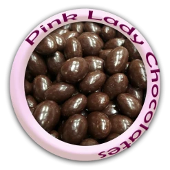Pink Lady Dark Chocolate Almonds 200g Bagged Lollies & Chocolates