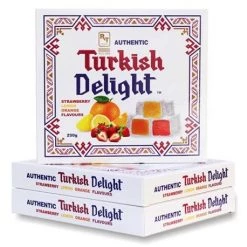 Real Turkish Delight RT Delight Traditional Mixed Fruit Turkish Delight 250g