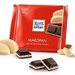 Ritter Sport Dark Chocolate Marzipan 100g