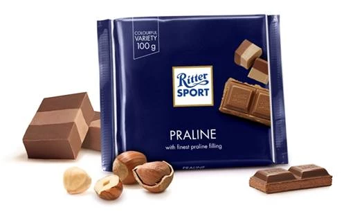 Ritter Sport Milk Chocolate Praline 100g 1 Ritter Sport Milk Chocolate Praline 100g