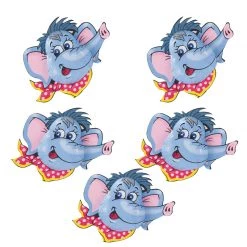 Storz Milk Chocolate Elephants - 5 Pieces Foiled Chocolates