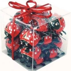 Storz Milk Chocolate Lady Bugs Cube Gift Pack 125g (20 Pieces) Foiled Chocolates