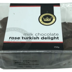 Rocky Road Chocolates RRC Tubs Milk Chocolate Rose Turkish Delight 250g