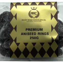 Rocky Road Chocolates RRC Tubs Premium Aniseed Rings 1x250g